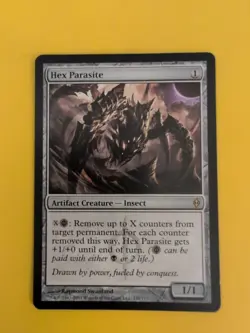 Hex Parasite. Rare Insect artifact. New PHyrexia Magic the Gathering Card. - Image 1
