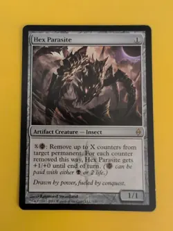 Hex Parasite. Rare Insect artifact. New PHyrexia Magic the Gathering Card. - Image 2