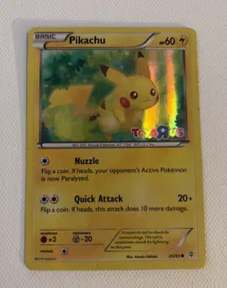 Pokemon Pikachu TCG Stamped Holo Promo Card 26/83 Toys R US - Image 1