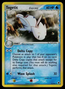 Togetic - 11/101 - Ex Dragon Frontiers Holo Rare Pokemon Card - NM - Image 1
