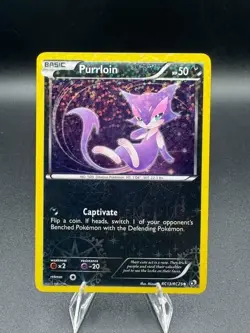 Purrloin - RC13/RC25 - Pokemon Legendary Treasures Radiant Collection Card LP - Image 1