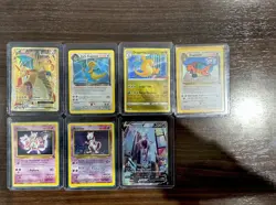 Pokemon Card Lot 7 Cards Dragonite Mewtwo - Image 1