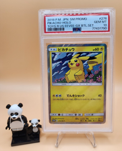 PSA 10 Pikachu 276/SM-P Toys R Us Eevee Gx PROMO Holo 2018 Pokemon Card Japanese - Image 1