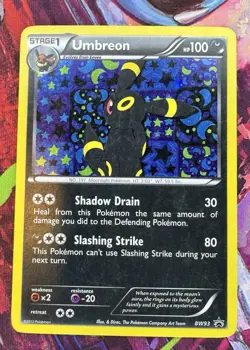 Pokemon TCG Umbreon Black White Holo Card BW93 Black Star Promo MP - Image 1