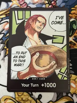 One Piece Card Game Paramount War DON Alt Art Shanks OP02 English - Image 1