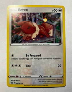 Eevee SWSH175 Holo Rare Black Star Promo Pokemon Card NM - Image 1