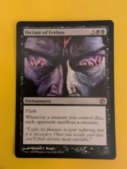 Dictate of Erebos. jOURNEY INTO nYX. RARE ENchantment Magic the Gathering Card. - Image 1