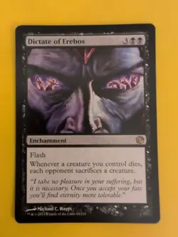 Dictate of Erebos. jOURNEY INTO nYX. RARE ENchantment Magic the Gathering Card. - Image 2