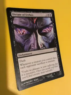 Dictate of Erebos. jOURNEY INTO nYX. RARE ENchantment Magic the Gathering Card. - Image 4