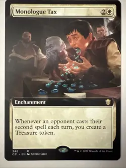 Monologue Tax (Extended Art) Commander 2021 Regular - Image 1