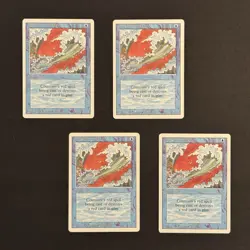 *** Blue Elemental Blast x4 Revised *** MtG Magic Gathering 1994 FAST SHIPPING - Image 1