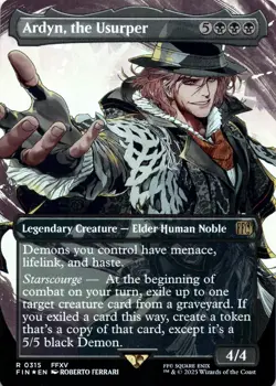 Ardyn, the Usurper (0315) FOIL BORDERLESS Final Fantasy Magic MTG NM - Image 1