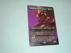 MTG SHILGENGAR SIRE OF FAMINE BORDERLESS MODERN HORIZONS 3 PAK2SLEEVE FREE SHIP - Image 1