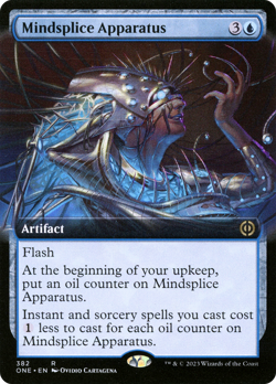 Mindsplice Apparatus (Extended Art) [Phyrexia: All Will Be One] Magic MTG - Image 1