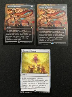 3 Banner of Kinship(2 Borderless Alt Arts, 1 Regular Art) - Foundations Non-foil - Image 1