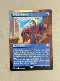 Mystic Remora (Borderless) R Dominaria Remastered DMR #420 Regular MTG - NM - Image 1