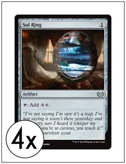 4x Sol Ring, Duskmourn Commander, Magic MTG NM - Image 1