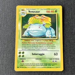 Pokemon TCG ITALIAN Base Set Venusaur 15/102 Rare Holo WOTC - HP - Image 1