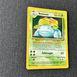 Pokemon TCG ITALIAN Base Set Venusaur 15/102 Rare Holo WOTC - HP - Image 3