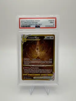 Pokemon Arceus VSTAR GG70/GG70 Crown Zenith PSA 9 MINT - Image 1