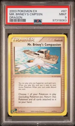 PSA 9 - 2003 EX Dragon Mr. Briney's Compassion 87/97 - Image 1