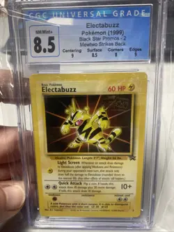 DW CGC 8.5 NM-MINT+ Electabuzz # 2 WB Movie WOTC Black Star PROMO - Image 1