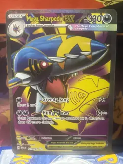 Pokemon TCG Mega Sharpedo ex 113/094 Me02: Phantasmal Flames Holo - Image 1