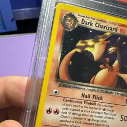 DARK CHARIZARD PSA 9 2000 POKEMON TEAM ROCKET #4/82 HOLO MINT 882 With Swirl - Image 4