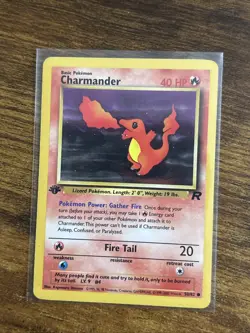 Pokemon TCG Charmander Team Rocket 1st Edition 50/82 LP - Image 1