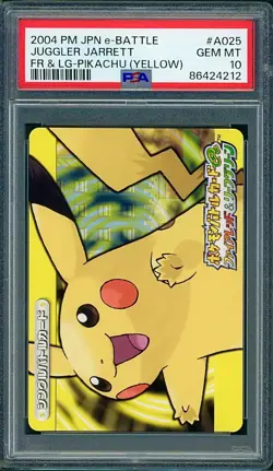 PSA 10 (Pikachu) Jarrett Japanese FireRed LeafGreen e Battle A025 Pokemon - Image 1