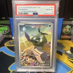 Trubbish 140/086 Illustration Rare Pokemon SV White Flare PSA 10 GEM MINT - Image 1