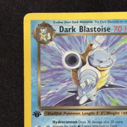 Dark Blastoise 20/82 1st Edition Team Rocket Non-Holo 2000 WOTC Pokemon English - Image 3