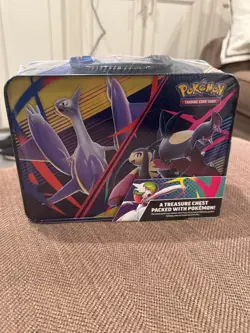 2025 POKEMON TCG COLLECTOR TREASURE CHEST LUNCH BOX TIN NEW/SEALED - Image 4