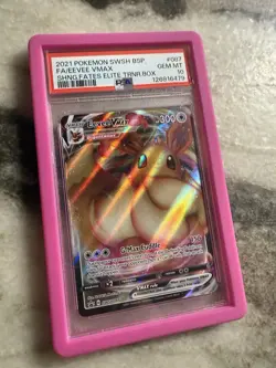 Pokemon Eevee VMAX TCG Shining Fates Black Star Promo SWSH087 PSA 10 - Image 2