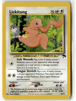 Lickitung ⭐ 16/18 Southern Islands 2001 Pokemon NM - Image 1