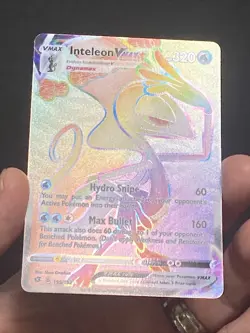 Pokemon TCG Inteleon VMAX Rebel Clash 195/192 Holo Secret Rare NM - Image 3