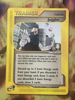 Pokemon JUGGLER Trainer 126/147 Aquapolis - Mp - Image 1