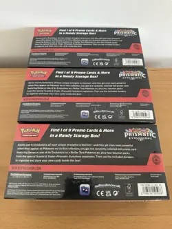 Pokemon Scarlet & Violet Prismatic Evolutions Surprise Box - Lot of 3 - IN HAND - Image 3
