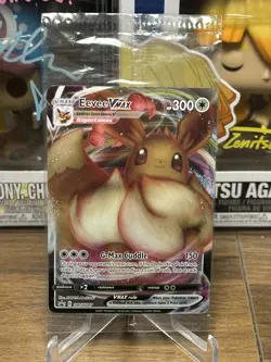 SEALED Pokemon Eevee VMAX SWSH087 Shining Fates Holo Black Star Promo NM - Image 1