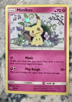 Mimikyu SM163 Sm Holo Sun & Moon Black Star Promo Pokemon - Image 1