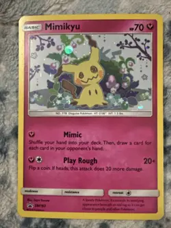Mimikyu SM163 Sm Holo Sun & Moon Black Star Promo Pokemon - Image 2