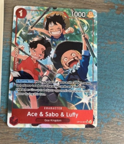 Ace & Sabo & Luffy SR Alt Art (& Normal ) OP13-007 - One Piece TCG - Image 1