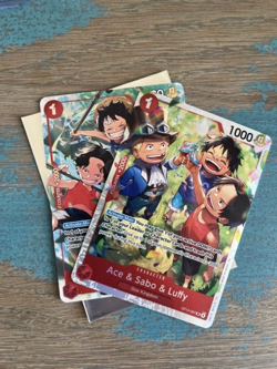 Ace & Sabo & Luffy SR Alt Art (& Normal ) OP13-007 - One Piece TCG - Image 2