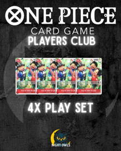 One Piece OP13-007 Ace Sabo Luffy Carrying His Will Super Rare Foil 4x Playset - Image 1
