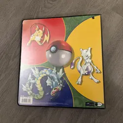 POKEMON TRADING CARD GAME RING BINDER FOLDER FROM WOTC 1999 SNORLAX ETC - Image 2