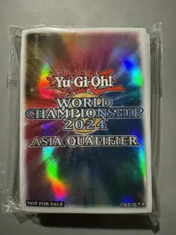 YUGIOH WORLD CHAMPIONSHIP 2024 ASIA QUALIFIER CARD PROTECTOR SLEEVES (70 PCS) - Image 1