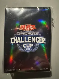 YUGIOH CHALLENGER CUP ASIA ENGLISH BLUE PURPLE CARD PROTECTOR SLEEVES (100 PCS) - Image 1