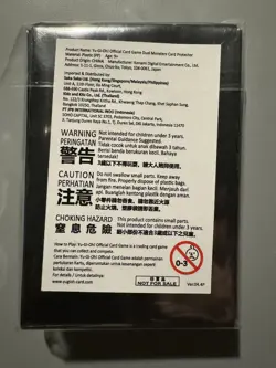 YUGIOH CHALLENGER CUP ASIA ENGLISH BLUE PURPLE CARD PROTECTOR SLEEVES (100 PCS) - Image 2