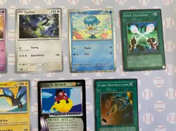 Random New/Old Pokemon Yu-Gi-Uh! Dragon Ball Z 7 Card Lot Quaxly Cyclizar Goku - Image 4