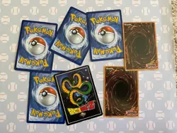 Random New/Old Pokemon Yu-Gi-Uh! Dragon Ball Z 7 Card Lot Quaxly Cyclizar Goku - Image 5